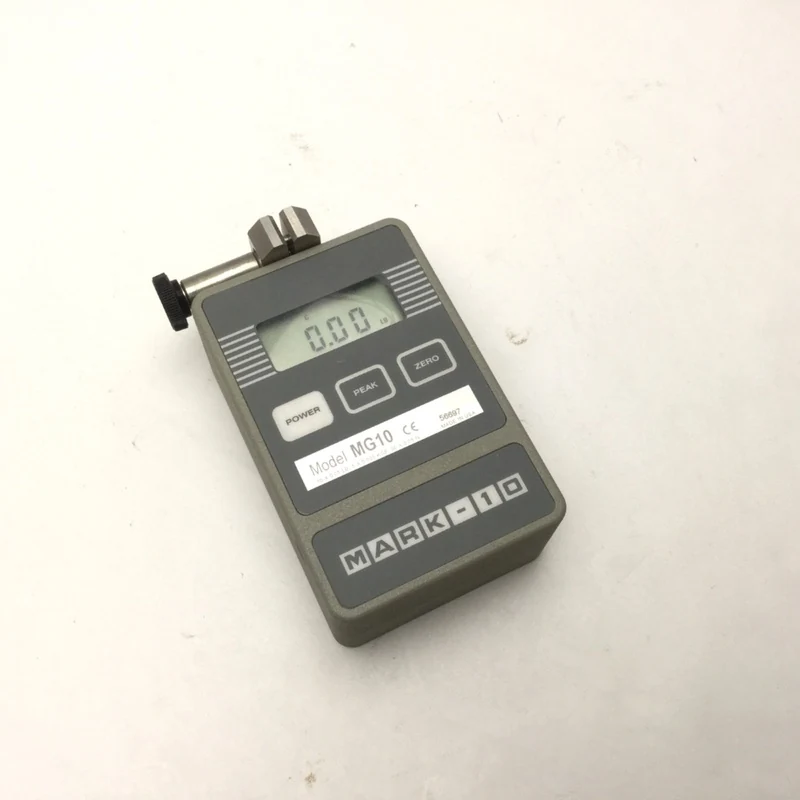 Used MARK-10 MG10 Push-Pull Digital Force Gauge, 10lb Capacity, 0.005lbF Resolution